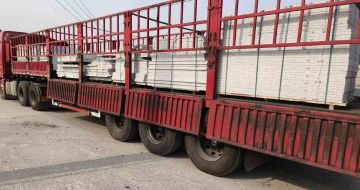 盘锦 白麻荔枝面外墙干挂，工厂装车日常