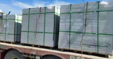 盘锦 芝麻白花岗岩地铺石装车日常