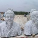 盘锦 白麻花岗岩石材人物立体雕刻