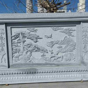 盘锦 芝麻白大型照壁，屏风，影壁