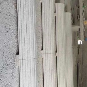 盘锦 花岗岩厂家带你看白麻花岗岩门楼大柱柱皮