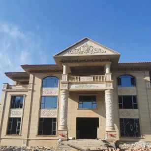 盘锦 黄金麻花岗岩别墅外墙干挂