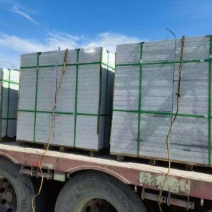 盘锦 芝麻白花岗岩地铺石装车日常