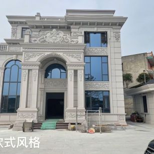 盘锦 白麻花岗岩别墅外墙干挂