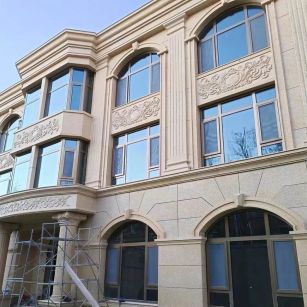 盘锦 黄金麻花岗岩别墅外墙干挂