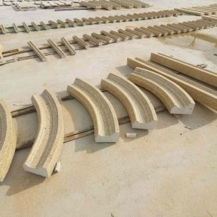 盘锦 黄金麻花岗岩别墅线条