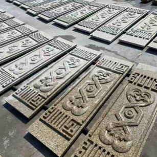 盘锦 黄金麻花岗岩外墙雕刻板