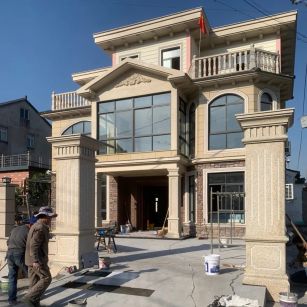 盘锦 黄金麻花岗岩荔枝面别墅外墙干挂私家专属