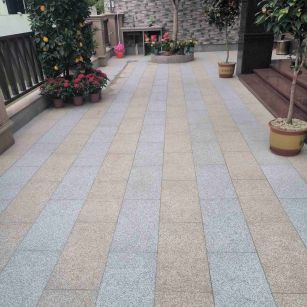 盘锦 黄金麻白麻荔枝面庭院铺装展示