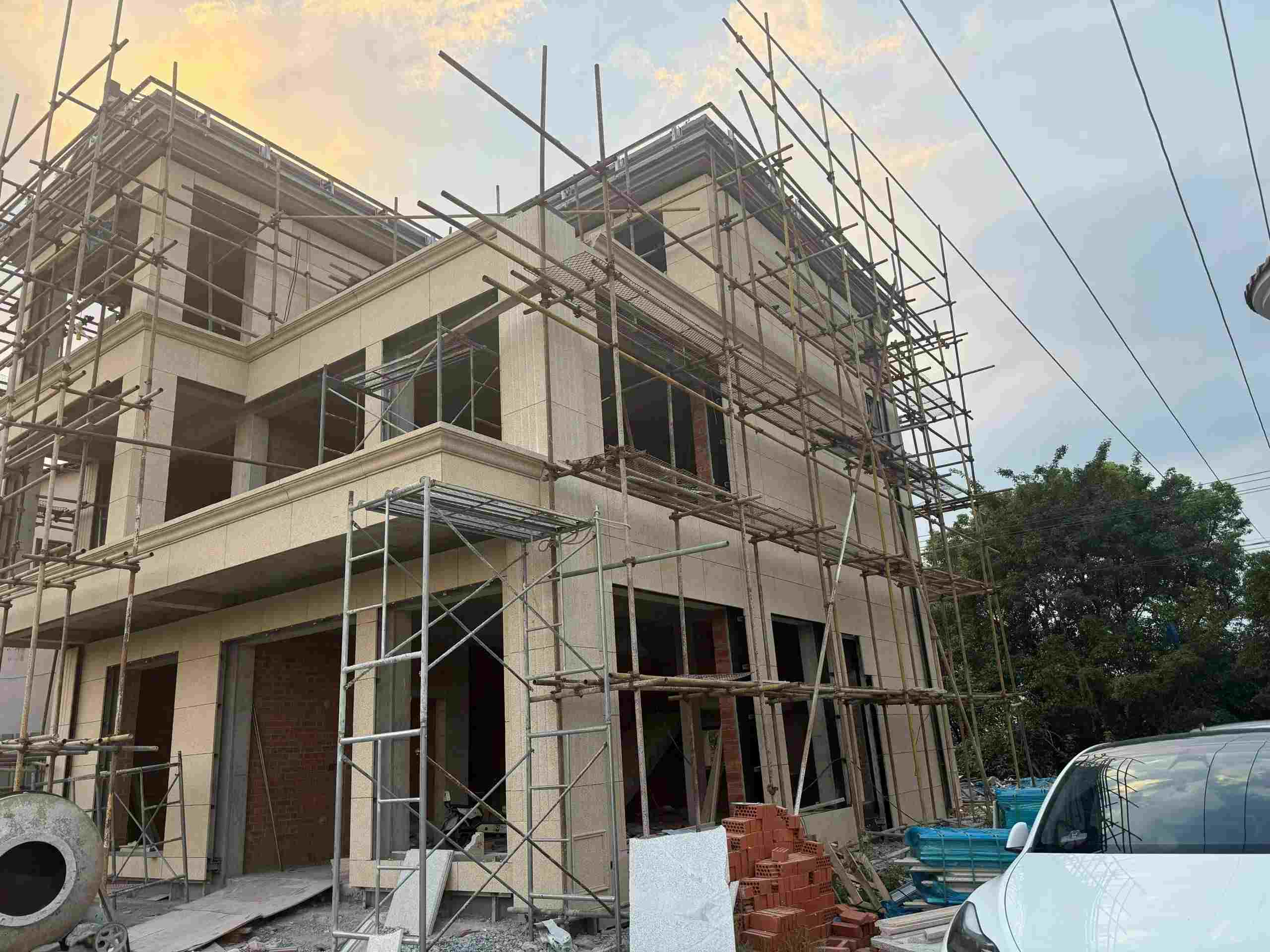 盘锦 黄金麻荔枝面花岗岩外墙干挂