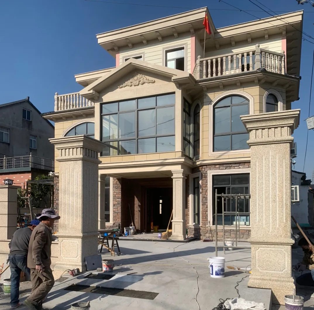 盘锦 黄金麻花岗岩荔枝面别墅外墙干挂私家专属