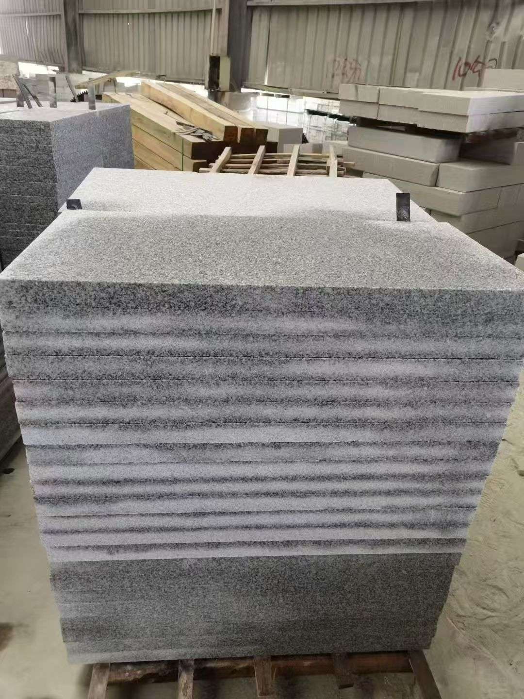 盘锦 芝麻白5公分火烧地铺成品，900*400，规格可定制